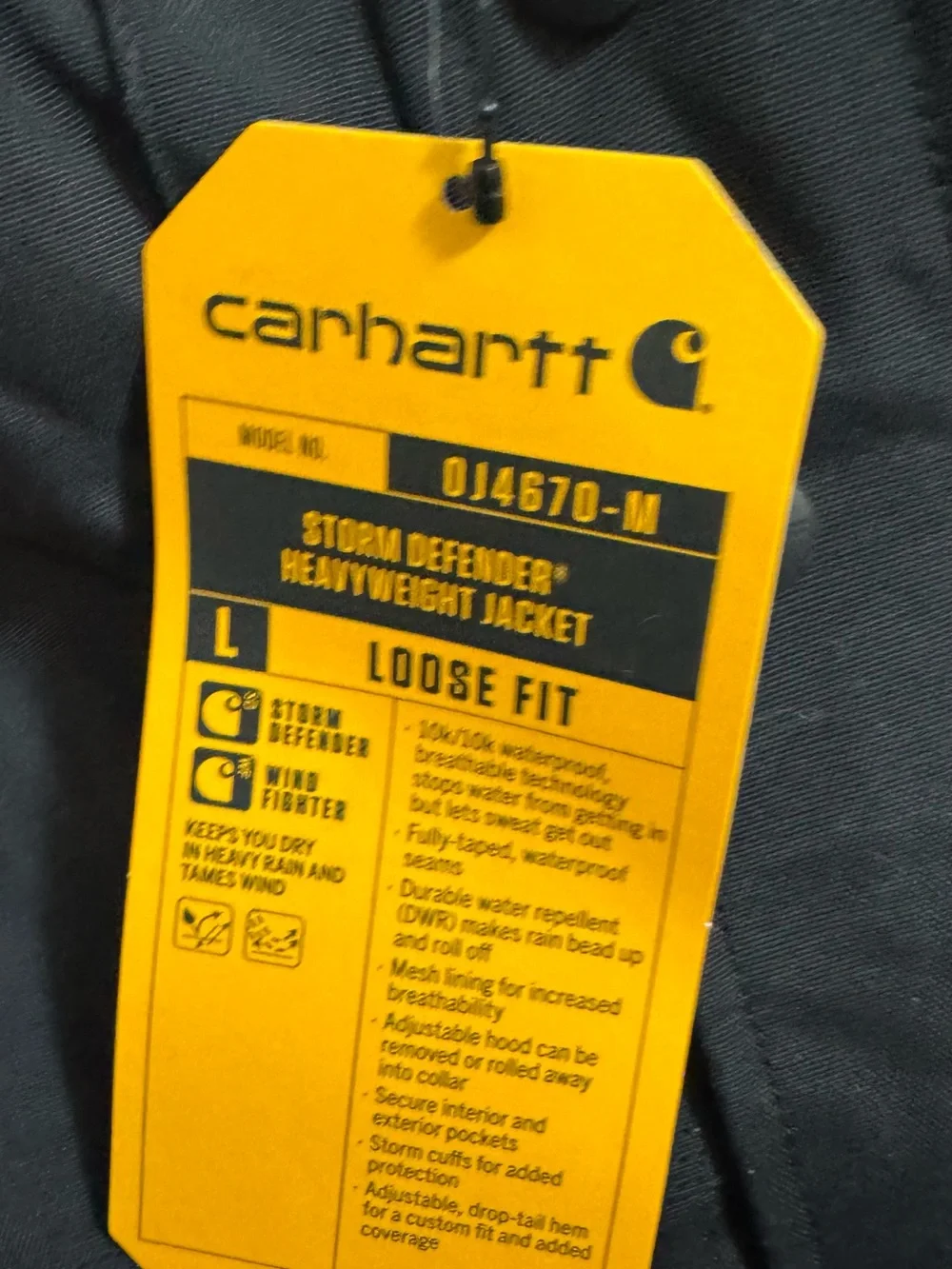 Carhartt water repellent